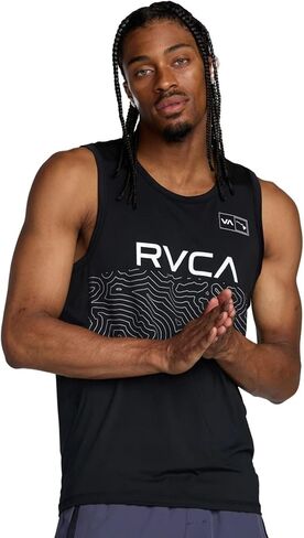 RVCA Hawaii Sport Men Performance 4-Way Stretch Vent Tank Top in Saudi Arabia