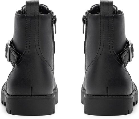 DREAM PAIRS Boys Girls Ankle Boots Lace-up with Buckle Strap Combat boot for Toddler/Little Kid/Big Kids in Saudi Arabia