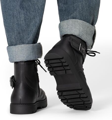 DREAM PAIRS Boys Girls Ankle Boots Lace-up with Buckle Strap Combat boot for Toddler/Little Kid/Big Kids in Saudi Arabia