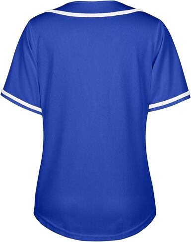 قميص جيرسيه بيسبول نسائي بأزرار سفلية، قمصان جيرسيه البيسبول بأكمام قصيرة، قمصان هيب هوب النشطة in Kuwait