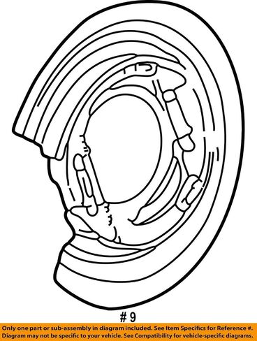 Mercedes-Benz 164 423 02 20, Parking Brake Backing Plate in Saudi Arabia