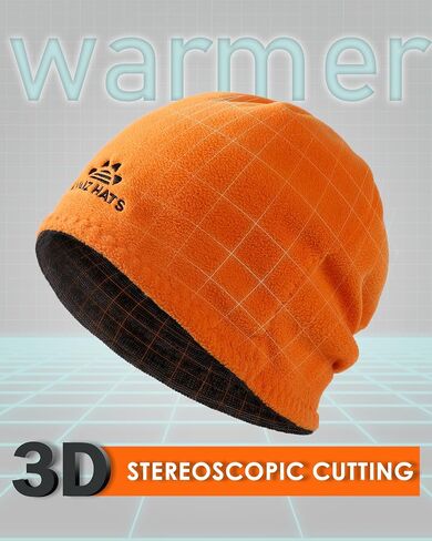 Winter Beanie Hat Scarf for Men Women Knit Thick Fleece Lined Warm Windproof Ski Skull Cap Neck Warmer Gaiter Face Scarf Set in Kuwait