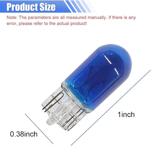 100PCS T10 194 Car Brake Light Turn Signal Bulbs - 12V 5W 168 2825 W5W Miniature Bulb Taillight Car Flat Foot Mini Lights - Halogen Width Indicator Lights Replacement Bulbs for Cars (Amber) in Saudi Arabia