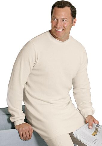 KingSize Men's Big & Tall Heavyweight Thermal Underwear Crewneck Tee in Saudi Arabia