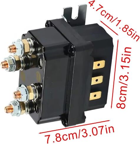 12V 250A Winch Solenoid Relay Contactor, 4 Terminals, Universal Replacement for 1500-5000lbs ATV UTV Winch in Saudi Arabia