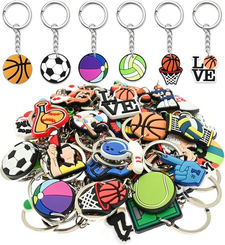 سلاسل المفاتيح الرياضية بشكل كبير سحر مفاتيح سحر الكرة سحر مفاتيح Ball Ball -Resains for Girls PVC Key Ring جائزة الفصول الدراسية in Kuwait