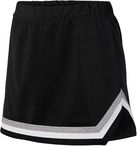 Augusta Sportswear Girls Pike Skirt S Black/White/Metallic Silver in Saudi Arabia