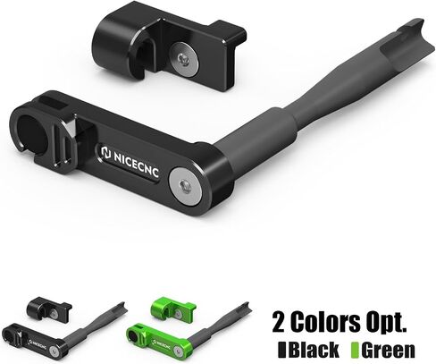 NICECNC One Finger Clutch Arm Single Finger Clutch Compatible with Kawasaki KLR650 2008-2024, Aluminium, Steel, Nylon, Anodized, Klr 650 Accessories, Black in Saudi Arabia