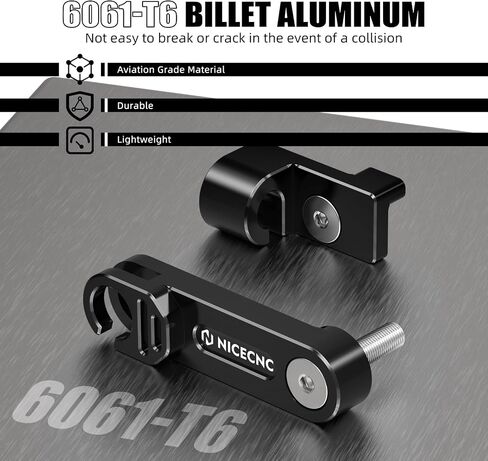 NICECNC One Finger Clutch Arm Single Finger Clutch Compatible with Kawasaki KLR650 2008-2024, Aluminium, Steel, Nylon, Anodized, Klr 650 Accessories, Black in Saudi Arabia