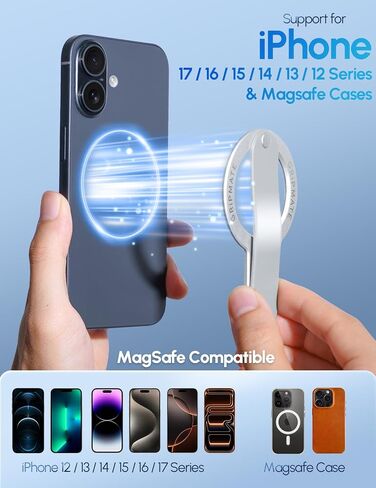 GripMate for MagSafe Phone Grip for iPhone, Slim Magnetic Phone Ring Holder in Saudi Arabia