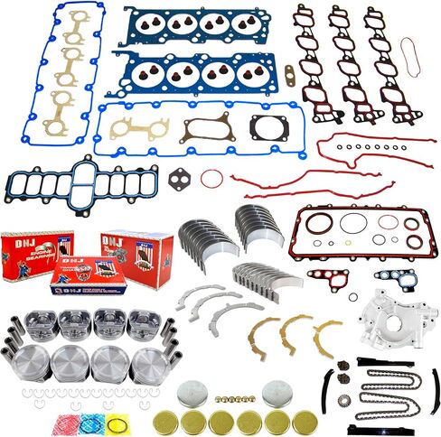 DNJ EK4170am Master Engine Rebuild Kit for 1999-2001 Ford E-150 Econoline ، E-150 Econoline Club Wagon ، E-250 Econoline 5.4L V8 16V SOHC 330CID in Kuwait