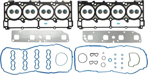 5.7 Engine Rebuild Overhaul Kit Piston Kit With Water Pump & Oil Pump Fit For Jeep Commander Grand Cherokee Chrysler Aspen 300 Dodge Ram 1500 2500 3500 Durango 5.7L 2003-2008 Replace #HS26284PT1 in Saudi Arabia