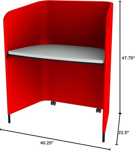 Learniture Gray Workstation Privacy Carrel Study أو Work Pod in Kuwait