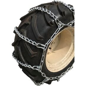 TireChain.com 305 60 12, 305/60-12 Heavy Duty Tractor 4 Link Tire Chains Set of 2 in Kuwait