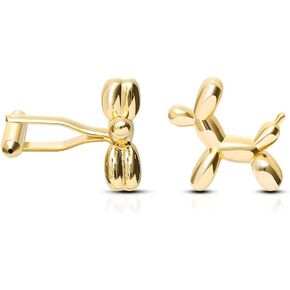 Wholesale Balloon Dog Cufflinks Nail Cufflinks French Shirt (Gold) (Gold B) in Saudi Arabia
