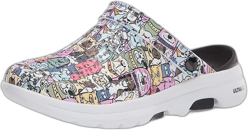 قبقاب نسائي من Skechers، أسود، 6 عرض in Saudi Arabia