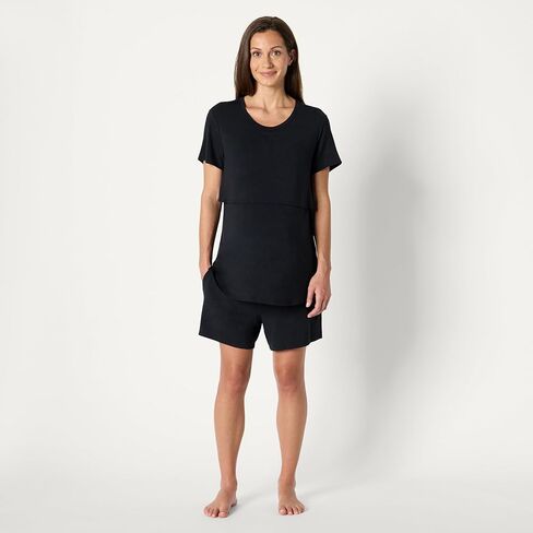 Amazon Essentials Women's Soft Modal Nursing Maternity Sleepwear Pajama Set in Saudi Arabia