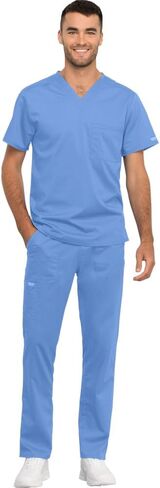 شيروكي الرجال والنساء مجموعة فرك قابلة لقطعة V-neck أعلى ww625 مع الساق مدببة الساق Pant WW020 ، ciel- m top/m pant in Saudi Arabia