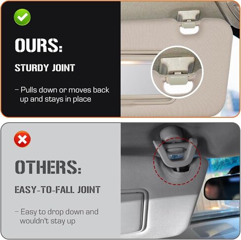 Sun Visor for Nissan Murano 2009-2014 مع خفيفة ، جانب السائق اليساري البيج Sunvisor استبدال 96401-1AA1B ، تصميم قابل للتمديد in Saudi Arabia