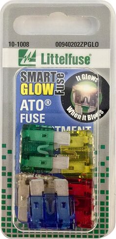 Littelfuse 00940202ZPGLO Big ATO Blade Smart Glow Blade Style Assorted Fuse - 5 Piece in Saudi Arabia