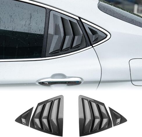 CKE for 9th Gen Camry LE SE XLE XSE Compatible with Toyota Camry 2025 2026 Accessories Sporty Car Exterior Rear Side Window Louvers Air Vent Scoop Shades Cover Trim Blinds -Carbon Fiber Style in Saudi Arabia