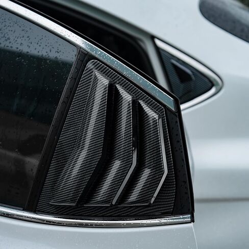 CKE for 9th Gen Camry LE SE XLE XSE Compatible with Toyota Camry 2025 2026 Accessories Sporty Car Exterior Rear Side Window Louvers Air Vent Scoop Shades Cover Trim Blinds -Carbon Fiber Style in Saudi Arabia