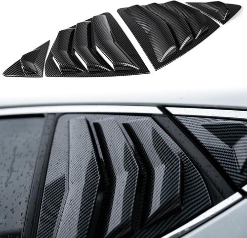 CKE for 9th Gen Camry LE SE XLE XSE Compatible with Toyota Camry 2025 2026 Accessories Sporty Car Exterior Rear Side Window Louvers Air Vent Scoop Shades Cover Trim Blinds -Carbon Fiber Style in Saudi Arabia