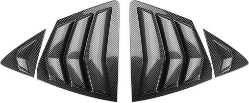 CKE for 9th Gen Camry LE SE XLE XSE Compatible with Toyota Camry 2025 2026 Accessories Sporty Car Exterior Rear Side Window Louvers Air Vent Scoop Shades Cover Trim Blinds -Carbon Fiber Style in Saudi Arabia