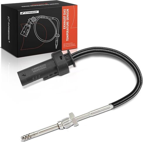A-Premium Exhaust Gas Temperature Sensor Compatible with Chevrolet Silverado 2500/3500 HD 2017-2021 6.6L & GMC Sierra 2500/3500 HD 2017-2021 6.6L, Front in Saudi Arabia
