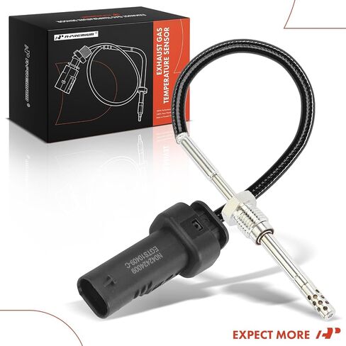 A-Premium Exhaust Gas Temperature Sensor Compatible with Chevrolet Silverado 2500/3500 HD 2017-2021 6.6L & GMC Sierra 2500/3500 HD 2017-2021 6.6L, Front in Saudi Arabia
