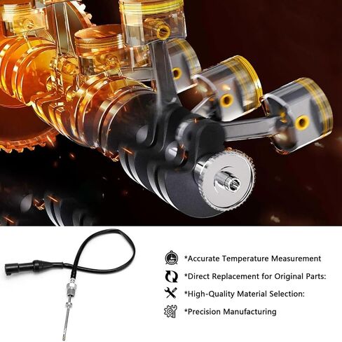 8C3Z-5J213-D مستشعر درجة حرارة غاز العادم EGT متوافق مع Ford F-250 F-350 F-450 F-550 Super Duty 6.4L Powerstroke V8 Diesel لـ # 8C3Z5J213E 7C3Z5J213B in Saudi Arabia