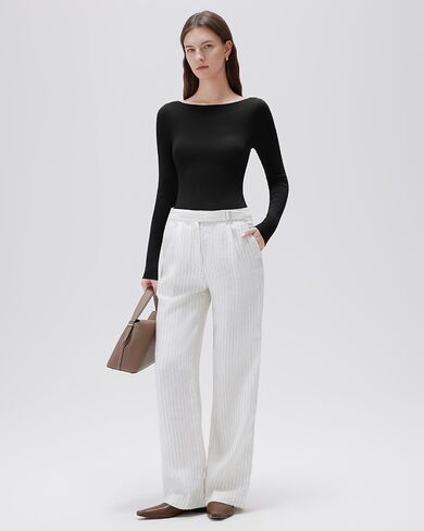 Suuksess Cloud Cashmere Women Women Boat Neck Mitted Long Sleeve Shirt قمم متماسكة أساسية in Saudi Arabia