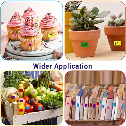 4200 PCS Removable Garage Sale Price Stickers, Pre-Priced Yards Sale Price Tags Stickers, Bright Color Pricing Labels Stickers with Blank Labels for Yard Sale Flea Markets,Garage Sales in Saudi Arabia