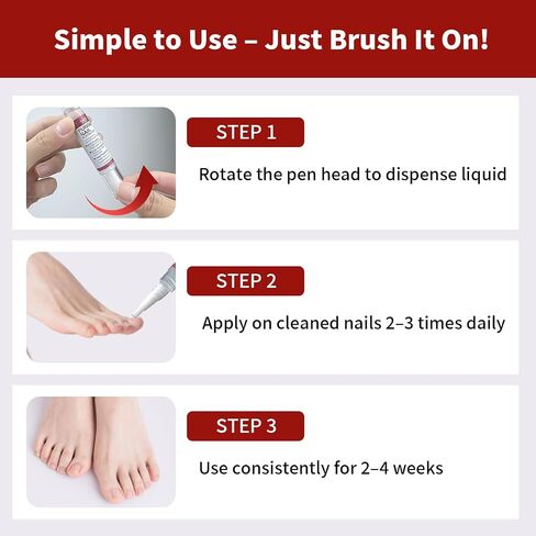 Toenail Fungus Treatment Extra Strength Nail Repair Pen, Repair Damaged Nails Yellow, Discolored, Thick and Ingrown Nails, Fungus Pen for Toenails and Fingernails with Tea Tree Oil, 3 Pens & 3 Files in Saudi Arabia