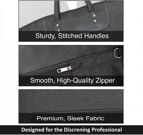 Premium Carry-On Garment Bag for Business Travel & Storage – Foldable, Water-Resistant Oxford Fabric Suit Cover for Men & Women – Wrinkle-Free Protection for Suits, Dresses & Coats (40") in Saudi Arabia