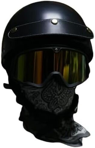Leather Peak Visor for 3 Snap Open Face Helmet in Kuwait
