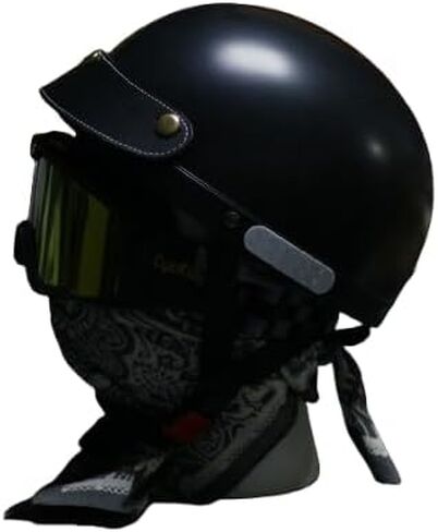 Leather Peak Visor for 3 Snap Open Face Helmet in Kuwait