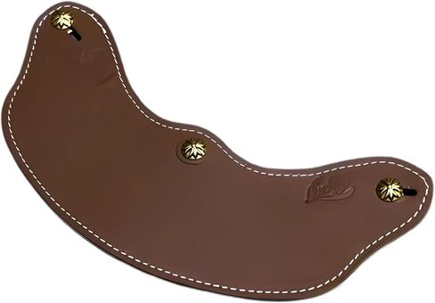 Leather Peak Visor for 3 Snap Open Face Helmet in Kuwait