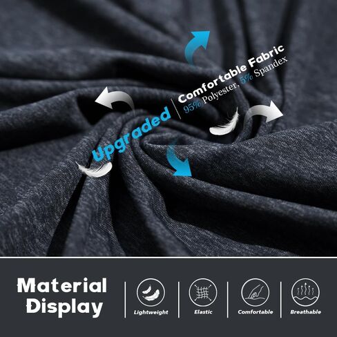 5 Pack Men's Lightweight Pullover Hooded Tees – Long Sleeve Sweatshirts for Gym, Running, Fishing in Kuwait
