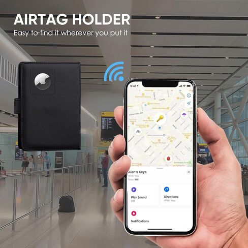 حامل جواز السفر مع فتحة Airtag Slot و Cards Cash Air Ticket Pocket ، محفظة السفر RFID ، وغطاء جواز السفر COVER Case Essentials Green in Kuwait