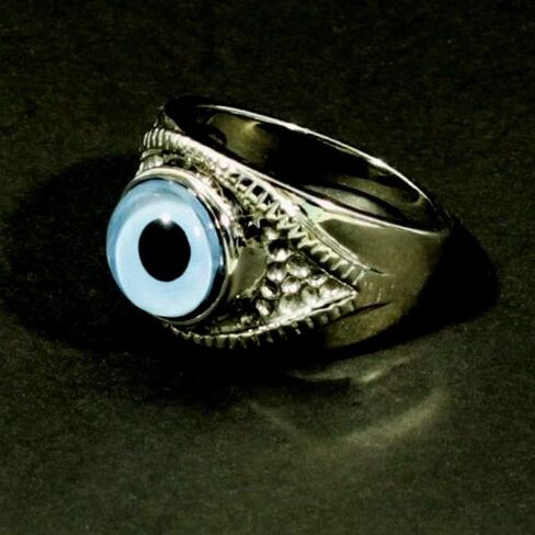 الصلب Dragon Jewelers حلقة العيون الزجاجية - اختر من 26 عيون حيوان أو خيال في إعداد الفولاذ المقاوم للصدأ على شكل عيون (شاهد مقاطع فيديو لكل حلقة) in Kuwait