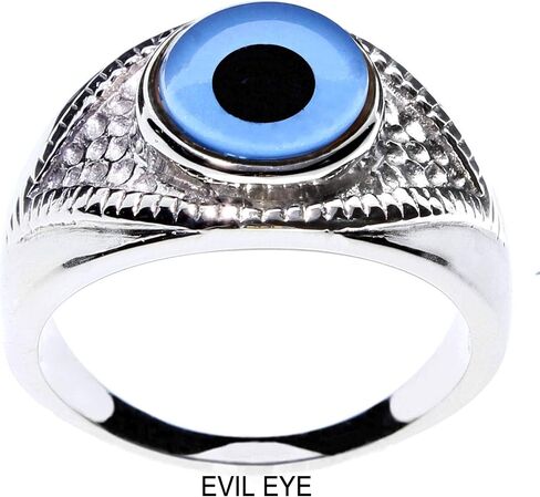 الصلب Dragon Jewelers حلقة العيون الزجاجية - اختر من 26 عيون حيوان أو خيال في إعداد الفولاذ المقاوم للصدأ على شكل عيون (شاهد مقاطع فيديو لكل حلقة) in Kuwait