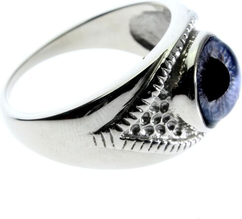 الصلب Dragon Jewelers حلقة العيون الزجاجية - اختر من 26 عيون حيوان أو خيال في إعداد الفولاذ المقاوم للصدأ على شكل عيون (شاهد مقاطع فيديو لكل حلقة) in Kuwait