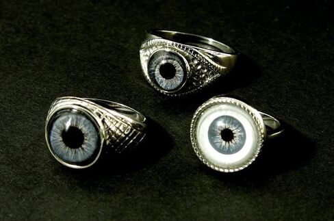الصلب Dragon Jewelers حلقة العيون الزجاجية - اختر من 26 عيون حيوان أو خيال في إعداد الفولاذ المقاوم للصدأ على شكل عيون (شاهد مقاطع فيديو لكل حلقة) in Kuwait