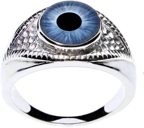 الصلب Dragon Jewelers حلقة العيون الزجاجية - اختر من 26 عيون حيوان أو خيال في إعداد الفولاذ المقاوم للصدأ على شكل عيون (شاهد مقاطع فيديو لكل حلقة) in Kuwait