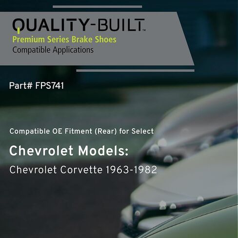 أحذية الفرامل للوقوف الخلفي OE بديل 1963-1982 شيفروليه (كورفيت) - FPS741 in Kuwait