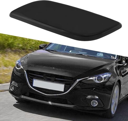 eMagTech Car Left Front Headlight Washer Jet Cover BKC6518H1 Compatible with Mazda 3 (BM) 2013-2017 in Saudi Arabia