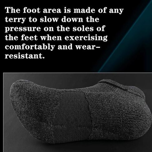 3 Pairs-Ankle Athletic Socks, Sports Cushioned Low Cut Moisture Wicking Socks for Women & Men in Saudi Arabia
