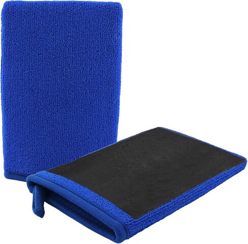2pcs Car Clay Mitt Auto Details ، Mitt clay bar soft for cleaning refaces ، anti carch accsities clays for cars bare to legl in Kuwait