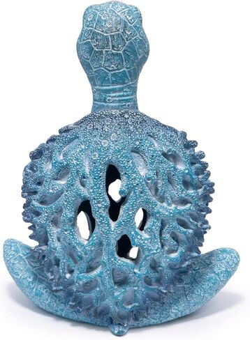 هوداو مجموعة من قطعتين من مجسمات اليوغا لسلحفاة البحر لتزيين الصيف والتامل والسلاحف البحرية والحديقة والسلاحف البحرية وتماثيل اليوغا لديكور المنزل والمكتب in Kuwait